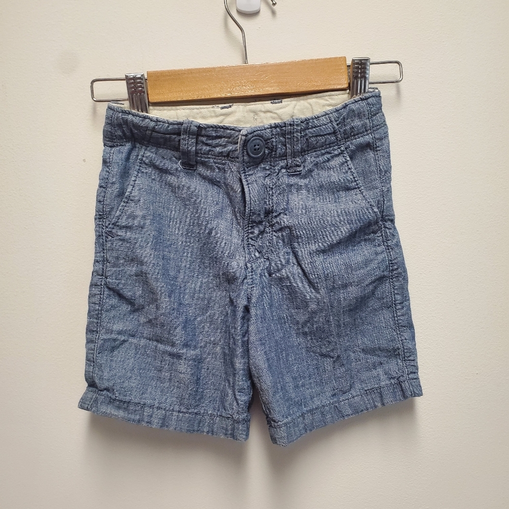 GAP Toddler Linen Blue Shorts 3t